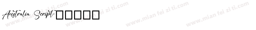 Australia Script字体转换